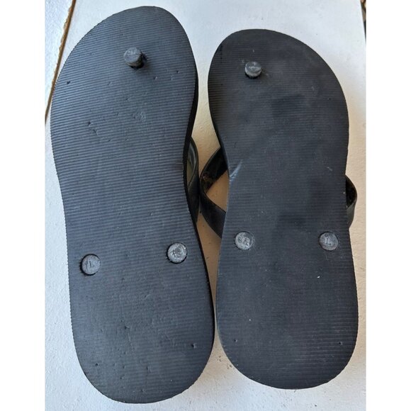 Beach Theme Flip Flops Sandals Men's Size Large (Brand Unknown) - Picture 3 of 16